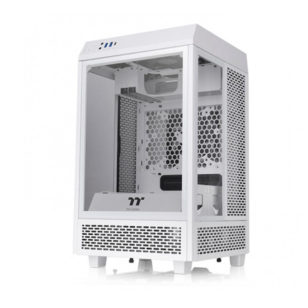 Gabinete Thermaltake The Tower 100 Mini Snow, Lateral Vidro, Branco - Ca1r300s6wn00 Gabinete Thermaltake The Tower 100 Mini Snow, Lateral Vidro, Branco - Ca1r300s6wn00