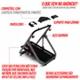 Suporte Para Volante Extreme Simracing, Cockpit Simulador Sxt V2, Cinza, Logitech G27,g29,g920,g923, Fanatec, Thrustmaster, Simagic