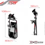 Suporte Para Volante Extreme Simracing, Cockpit Simulador Sxt V2, Cinza, Logitech G27,g29,g920,g923, Fanatec, Thrustmaster, Simagic