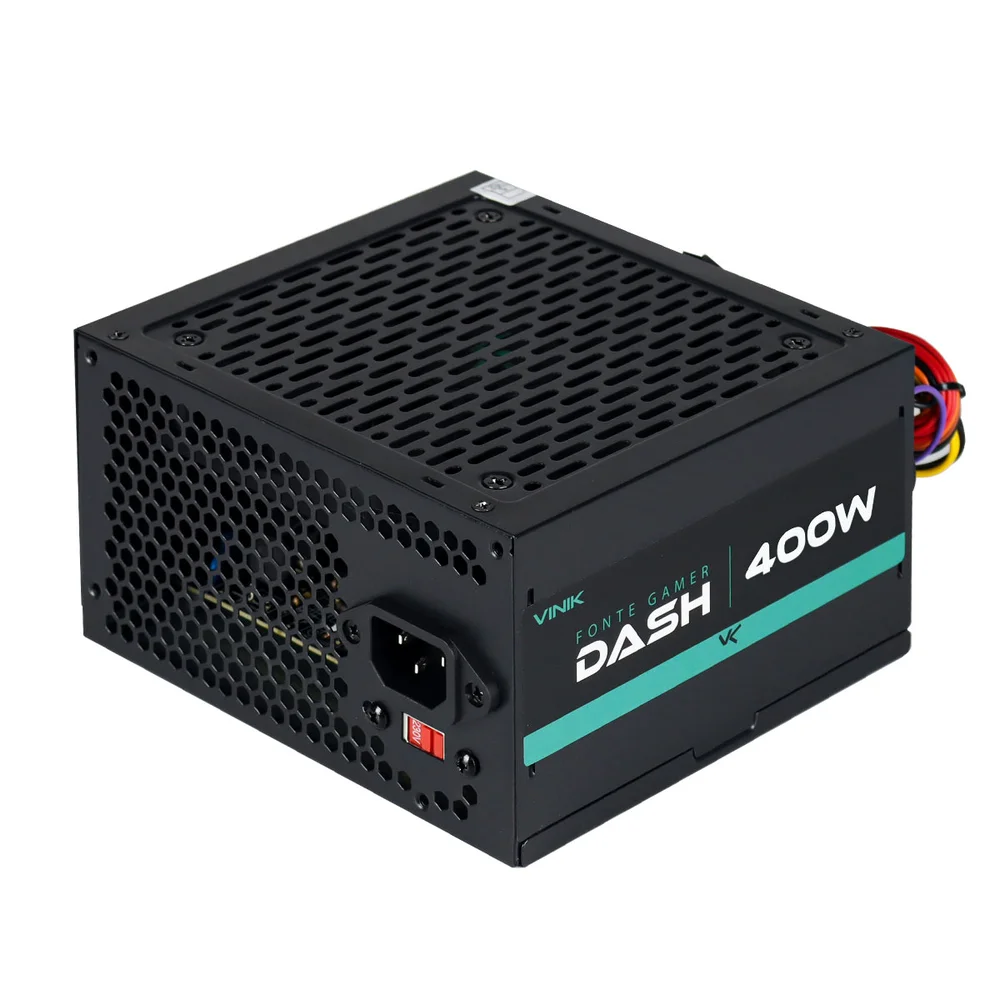 Fonte Vinik Gamer Dash, 400W, Preto - VFG400WP Fonte Vinik Gamer Dash, 400W, Preto - VFG400WP