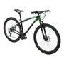 Bicicleta Polimet Mtb Nitro Câmbio Shimano Quadro Em Alumínio 17/aro 29/21 Velocidades Preto/verde 7161