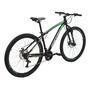 Bicicleta Polimet Mtb Nitro Câmbio Shimano Quadro Em Alumínio 17/aro 29/21 Velocidades Preto/verde 7161