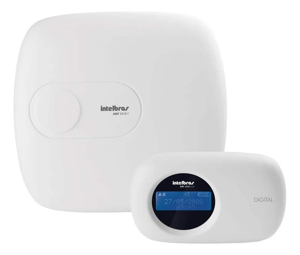Kit De Alarme Intelbras Amt 2018 E Com 02 Sensores Com Monitoramento Por Aplicativo Via Internet Sem Fio