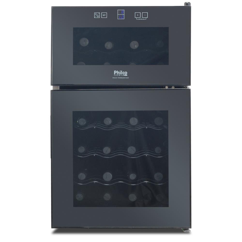 Adega Philco Titanium Duo, Pad24, Duplo Compartimento, 69 Litros, 127v Adega Philco Titanium Duo, Pad24, Duplo Compartimento, 69 Litros, 127v
