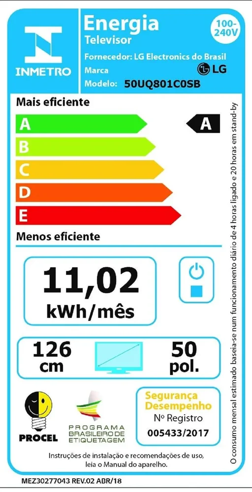 Smart TV LED LG 50 Polegadas 4K, UHD Pro - 50UQ801C0SB.BWZ Smart TV LED LG 50 Polegadas 4K, UHD Pro - 50UQ801C0SB.BWZ