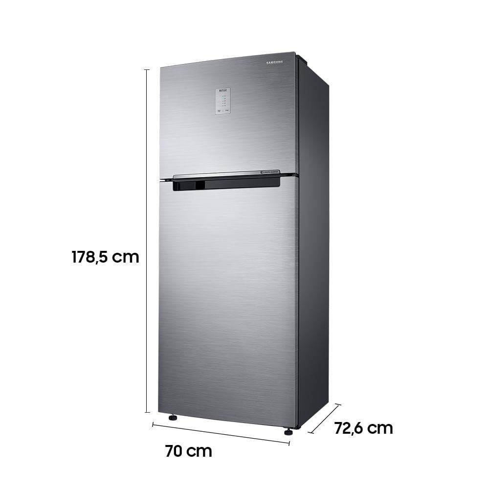 Geladeira Frost Free Samsung Evolution Rt43, Com Powervolt, Inverter, Duplex, 440l, Inox, Look, Bivolt Geladeira Frost Free Samsung Evolution Rt43, Com Powervolt, Inverter, Duplex, 440l, Inox, Look, Bivolt