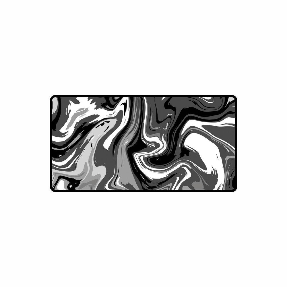 Mouse Pad Gamer Criarte, Speed Extra Grande, Abstract Premium, Preto E Branco - 70x30 Cm Mouse Pad Gamer Criarte, Speed Extra Grande, Abstract Premium, Preto E Branco - 70x30 Cm
