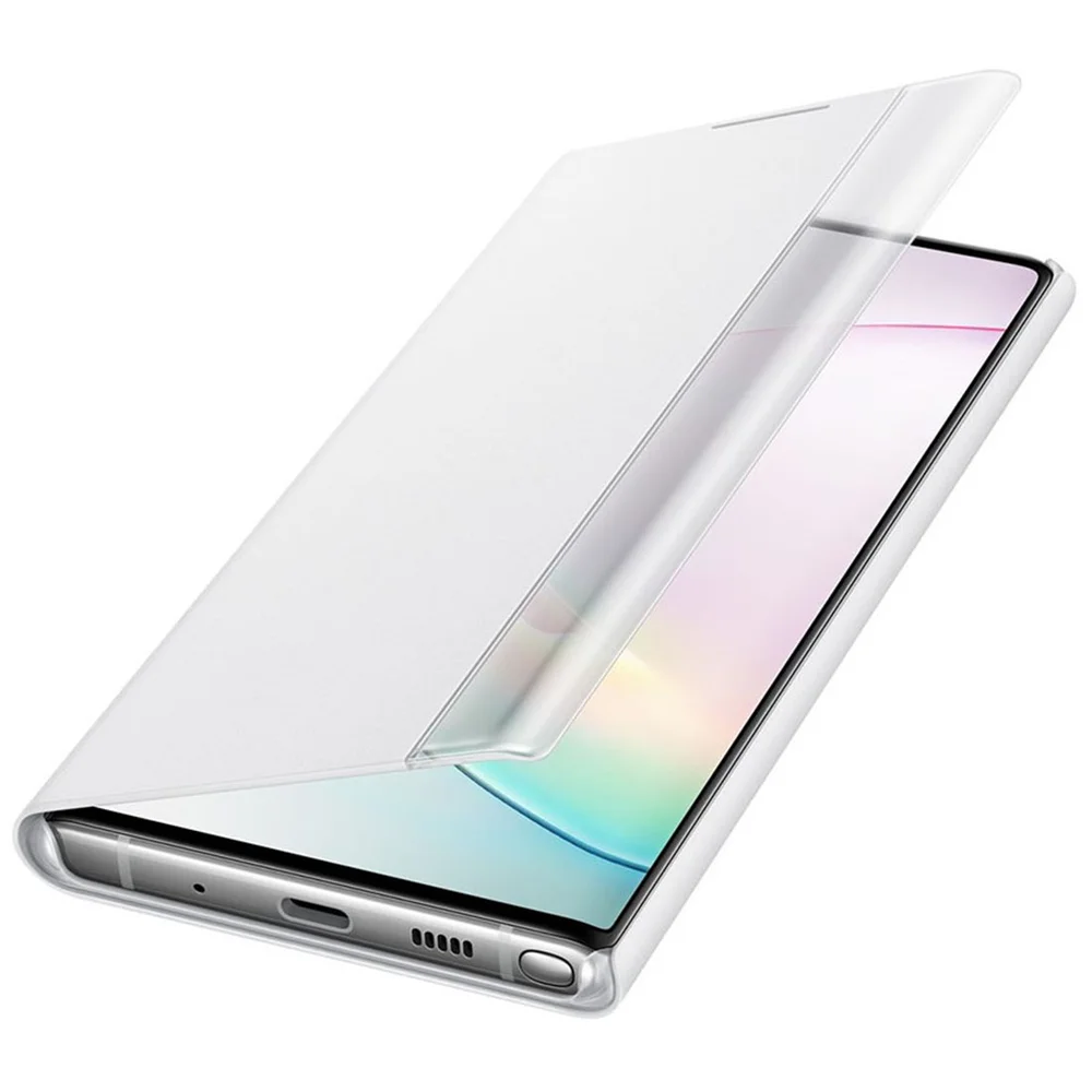 Capa Samsung Clear View Galaxy Note 10 Tela:6.3 Sm-n970 - Branca.