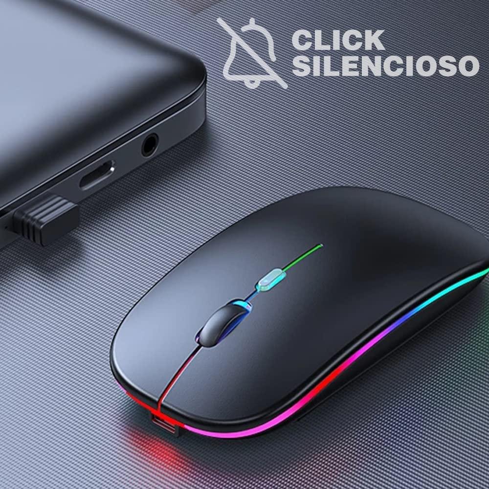 Mouse Sem Fio Fy Wireless Recarregável RGB Gamer 1600DPI, preto Mouse Sem Fio Fy Wireless Recarregável RGB Gamer 1600DPI, preto