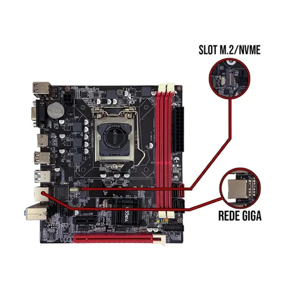 Kit Placa H110 Core I7 7700 7 Geraço KaBuM