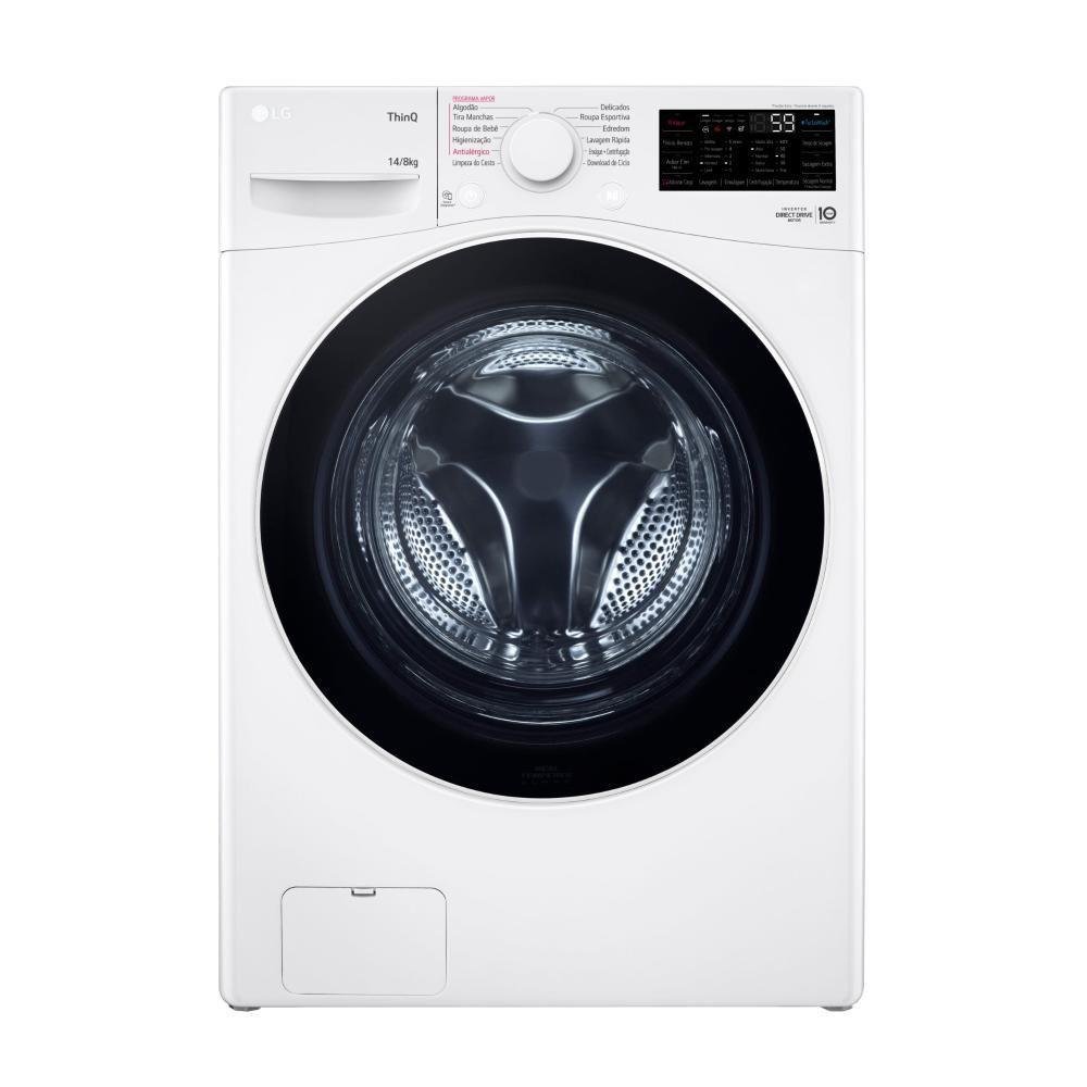 Lava E Seca Smart LG 14kg Branco Com Inteligência, Artificial Aidd Motor Inverter, 127 Volts - Wd14wgsp6 Lava E Seca Smart LG 14kg Branco Com Inteligência, Artificial Aidd Motor Inverter, 127 Volts - Wd14wgsp6