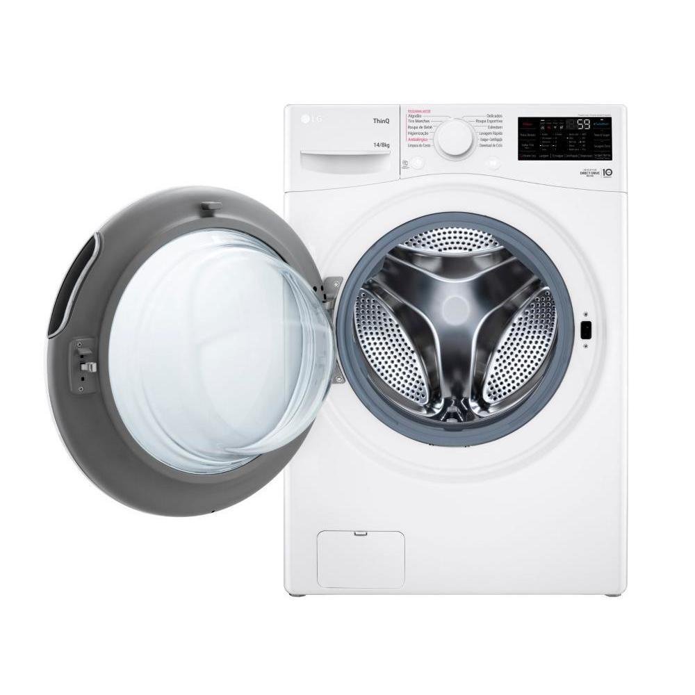Lava E Seca Smart LG 14kg Branco Com Inteligência, Artificial Aidd Motor Inverter, 127 Volts - Wd14wgsp6 Lava E Seca Smart LG 14kg Branco Com Inteligência, Artificial Aidd Motor Inverter, 127 Volts - Wd14wgsp6