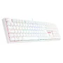 Teclado Óptico Gamer Redragon Surara Pro RGB, Switch Marrom, Abnt2, Keycaps Abs Doubleshot - Branco