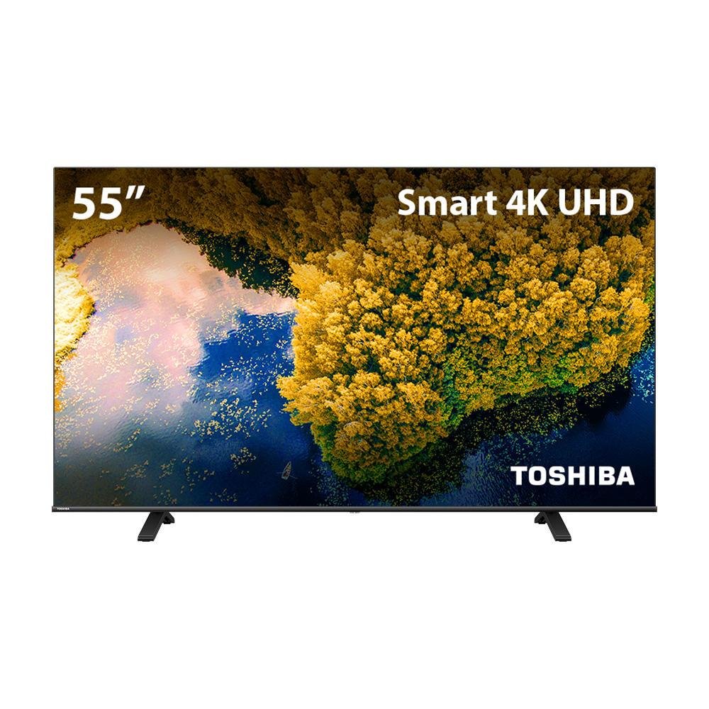 Tv 4k 55 Polegadas Smart TV Toshiba 55 Polegadas DLED 4K VIDAA KaBuM