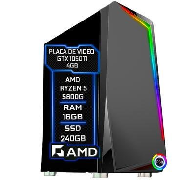 Pc Gamer Fácil Ryzen 5 16GB GTX 1050 TI 4GB KaBuM