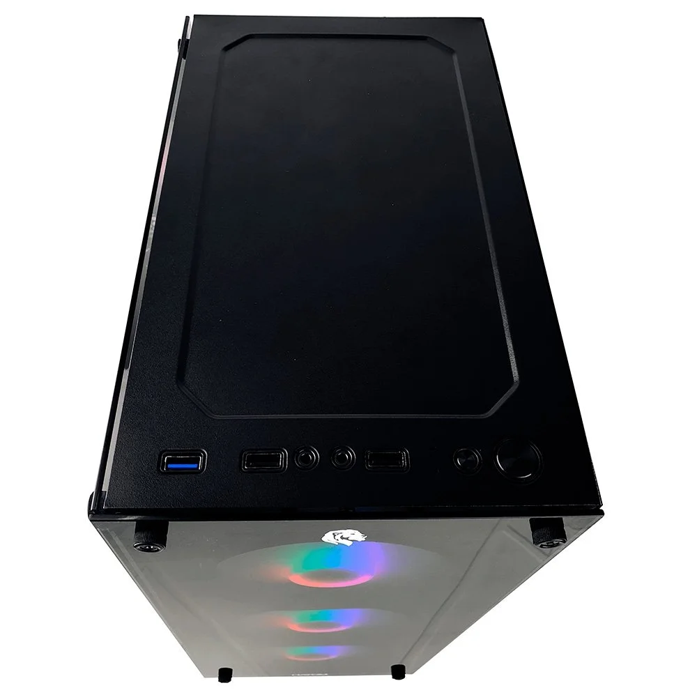 Gabinte Gamer Hayom,Vidro Temperado, Mid Tower, ATX Sem Fan - GB1739 Gabinte Gamer Hayom,Vidro Temperado, Mid Tower, ATX Sem Fan - GB1739