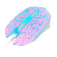 Mouse Gamer Evolut, 1200DPI, RGB, Rosa