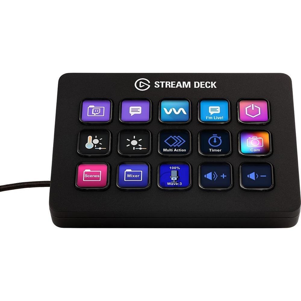 Stream Deck Elgato Mk2 15 Teclas LCD USBC KaBuM