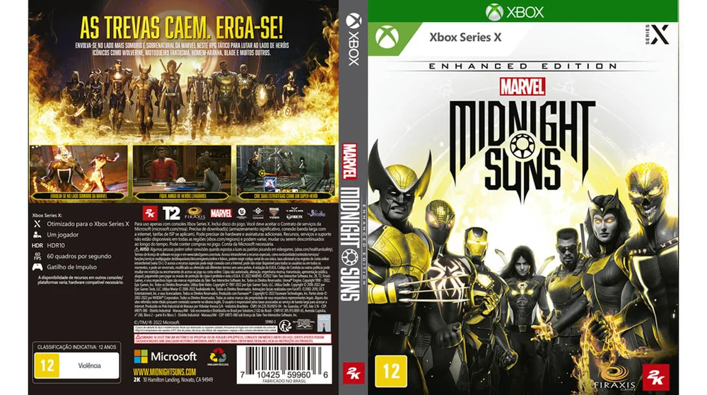 Jogo Marvel Midnight Suns - Xbox Series X Jogo Marvel Midnight Suns - Xbox Series X