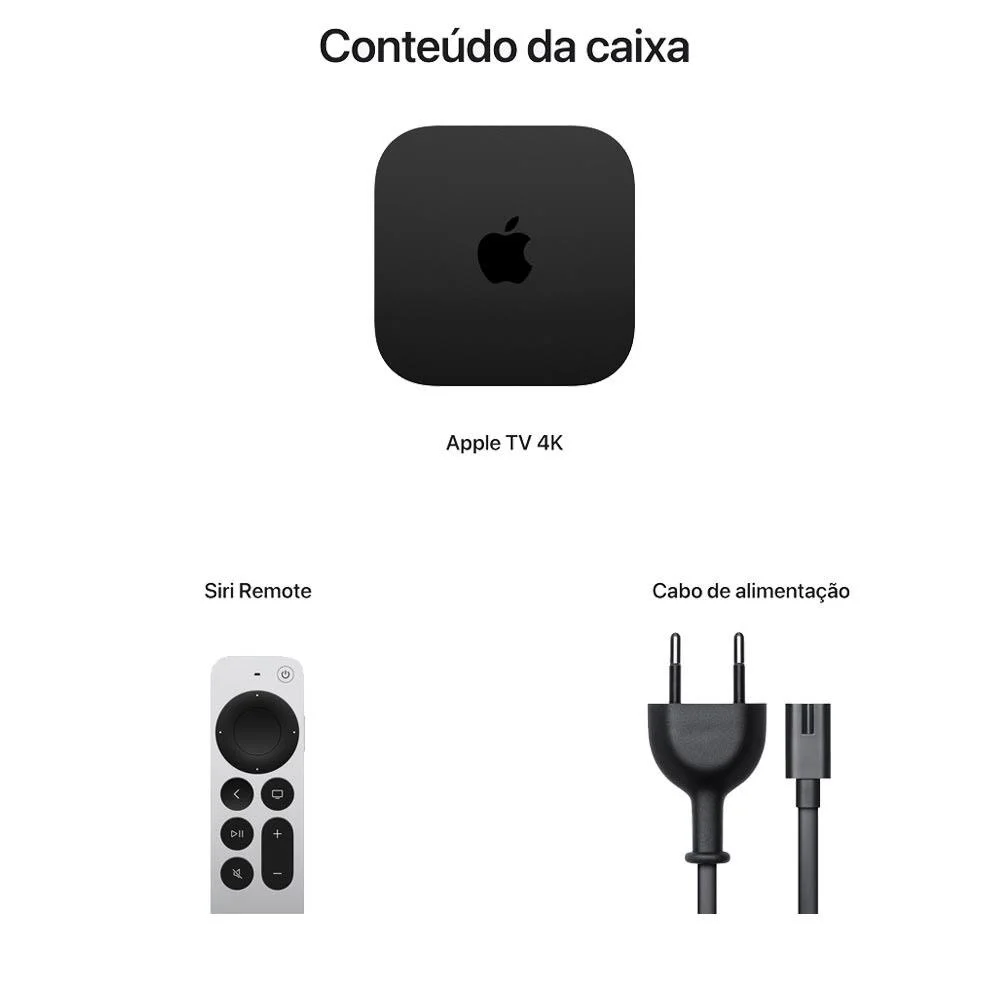 Apple TV 4K 64GB HDMI Bluetooth Mn873bza KaBuM