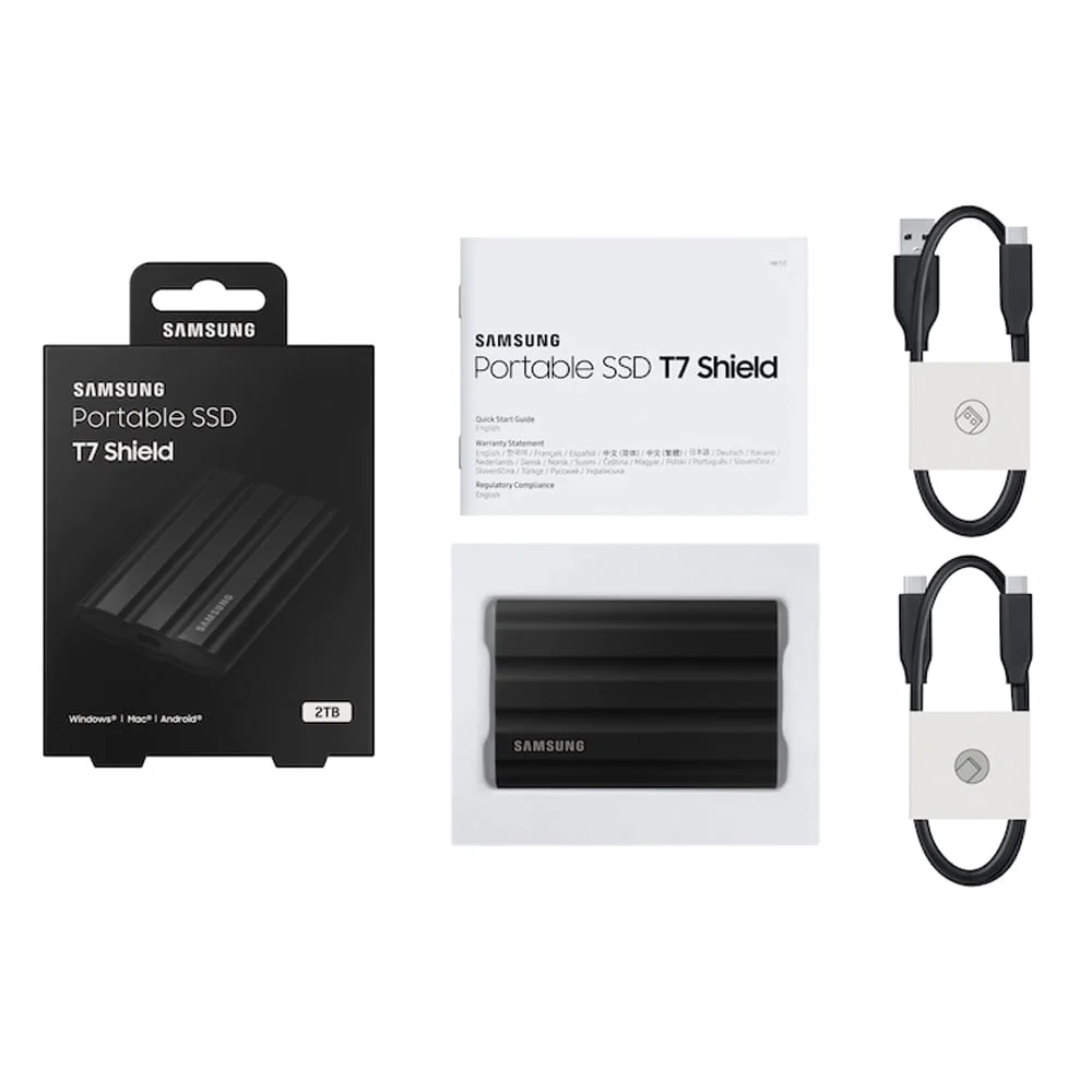 Samsung T7 Shield 2TB 外付けSSD HD SSD Externo Samsung T7 Shield 2TB USBc