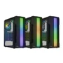 Gabinete Gamer Pcfort Lines Mid Tower ATX RGB Vidro Temperado 3 Fans Preto