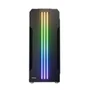 Gabinete Gamer Pcfort Lines Mid Tower ATX RGB Vidro Temperado 3 Fans Preto
