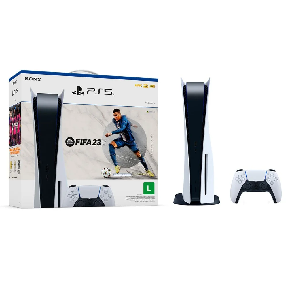 Console Playstation 5, Disco Com Jogo Fifa 23 Console Playstation 5, Disco Com Jogo Fifa 23