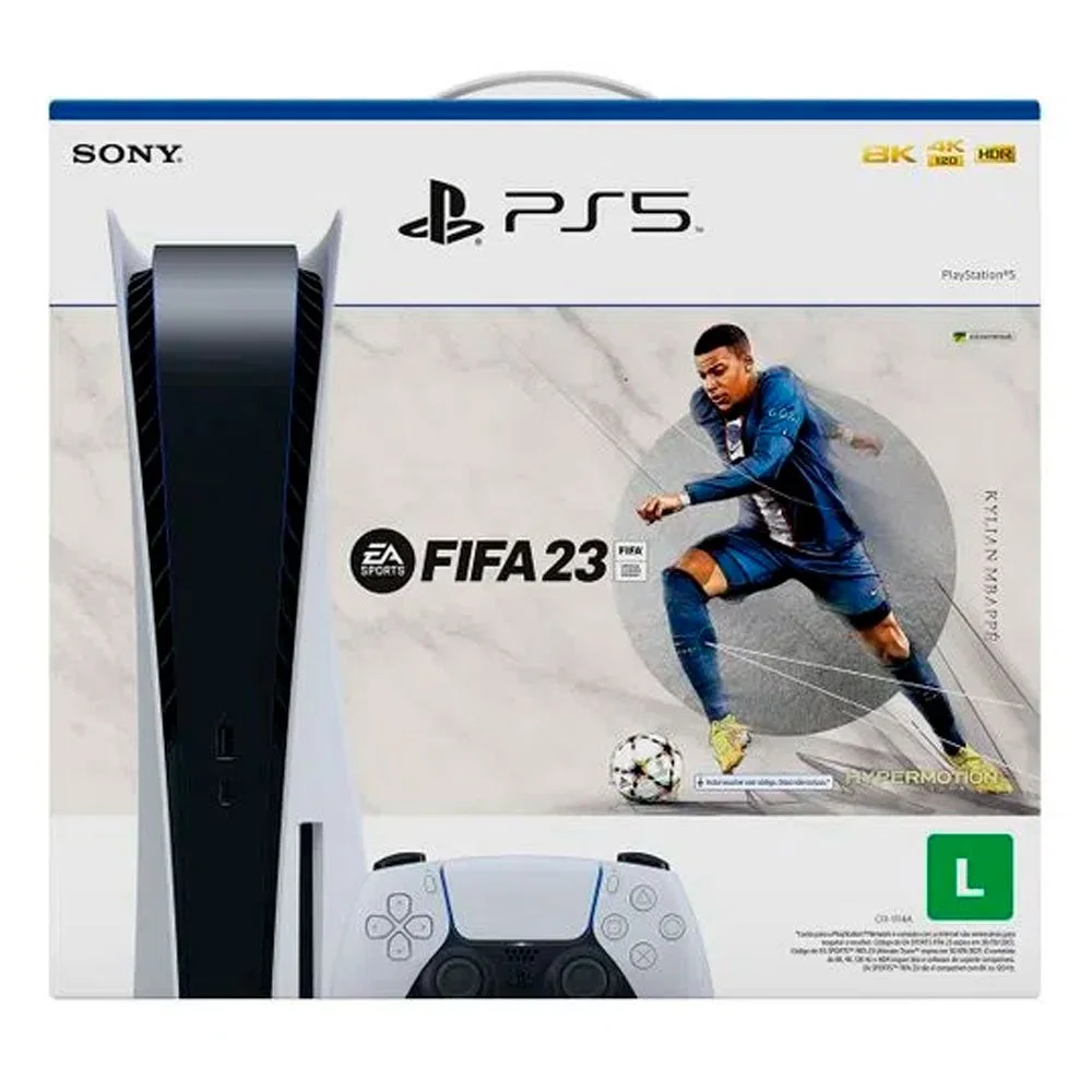 Console Playstation 5, Disco Com Jogo Fifa 23 Console Playstation 5, Disco Com Jogo Fifa 23
