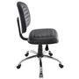 Cadeira Office Design Office até 120kg, Giratória, Base Cromada, Gomada Preto