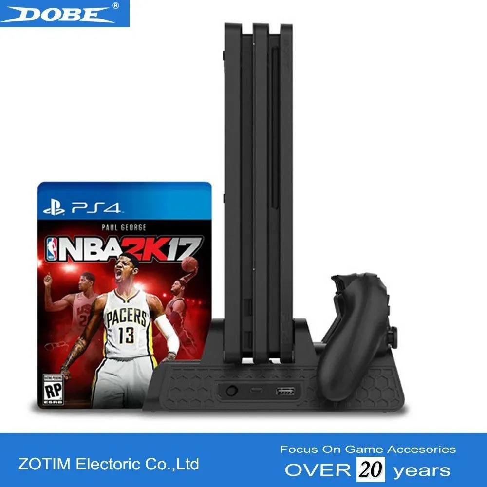 Carregador Dobe Tp4-882, Cooler Refrigeração Vertical, Ps4 Slim Pro, Preto