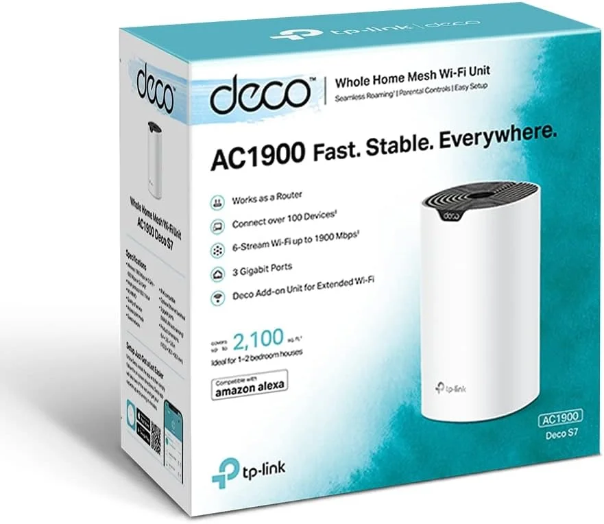 Roteador Tp-link Deco S7, Wi-fi, Gigabit Ethernet Ac 1900MBp