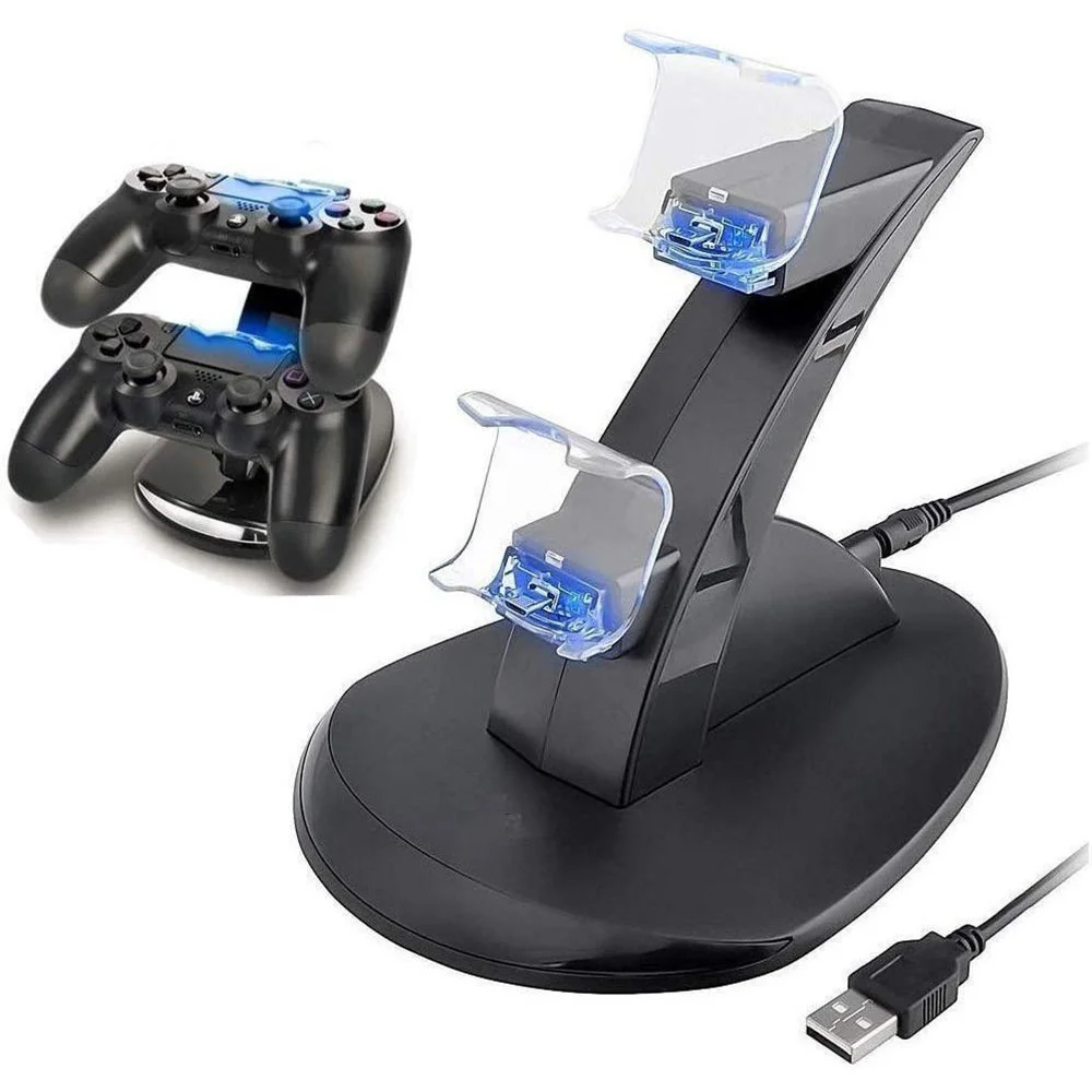 Base Dock OIVO Carregador Duplo Para Controles Slim Pro Joystick Ps4