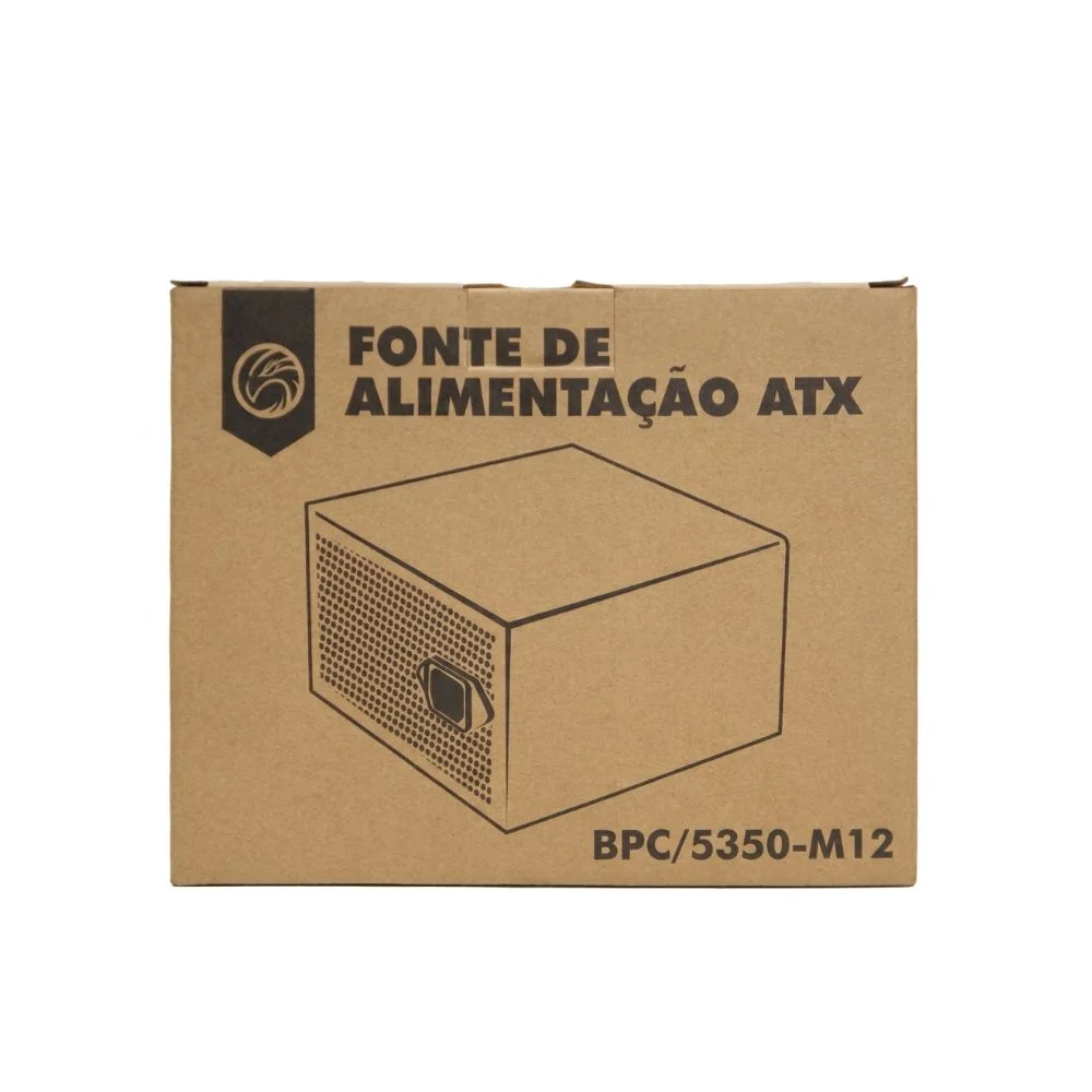 Fonte Brazil Pc Atx 500w Bpc/5350-m 24 Pinos Com Cabo Fonte Brazil Pc Atx 500w Bpc/5350-m 24 Pinos Com Cabo
