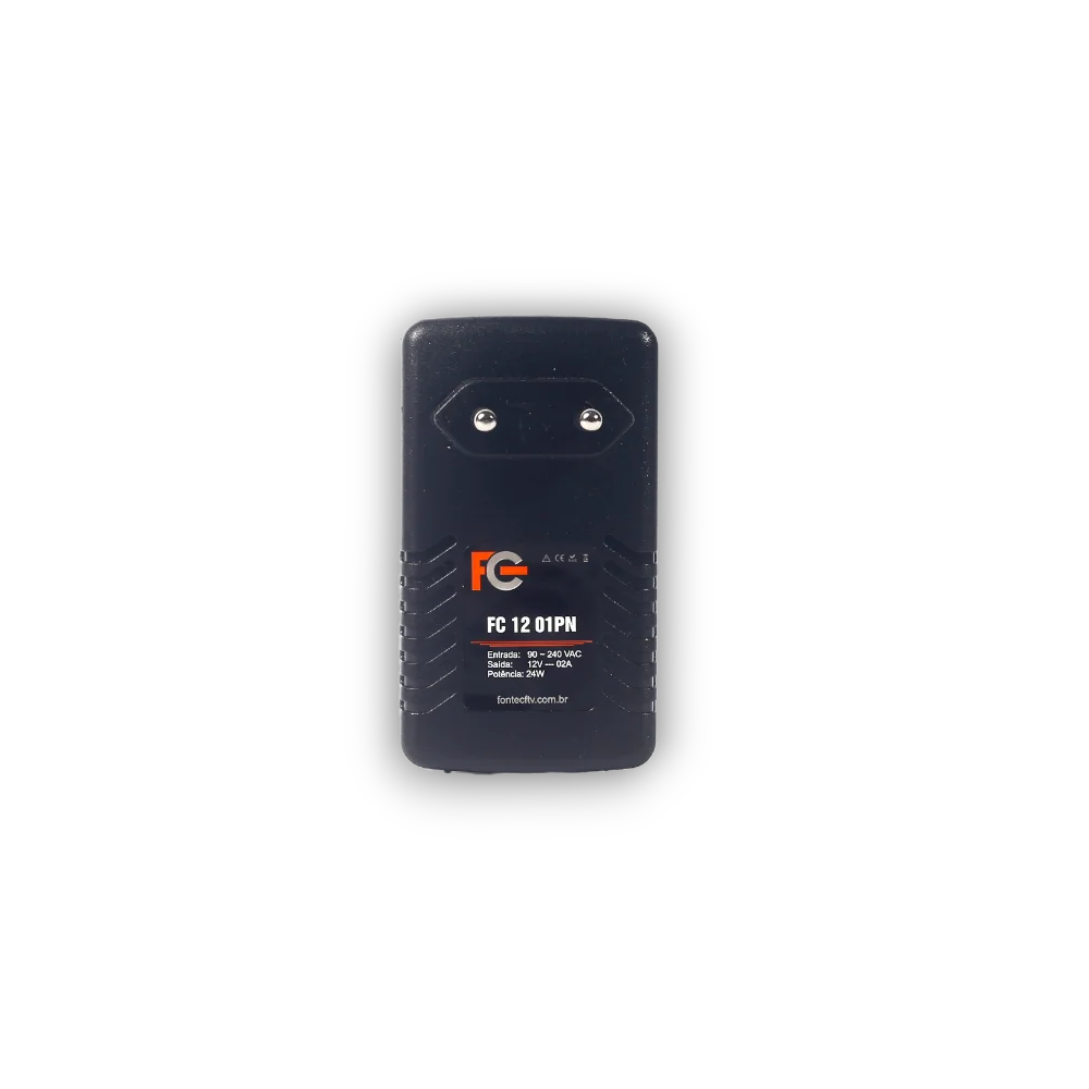 Fonte Fc Fontes Eletronica Poe 12v 1a, Fc1201pn Fonte Fc Fontes Eletronica Poe 12v 1a, Fc1201pn