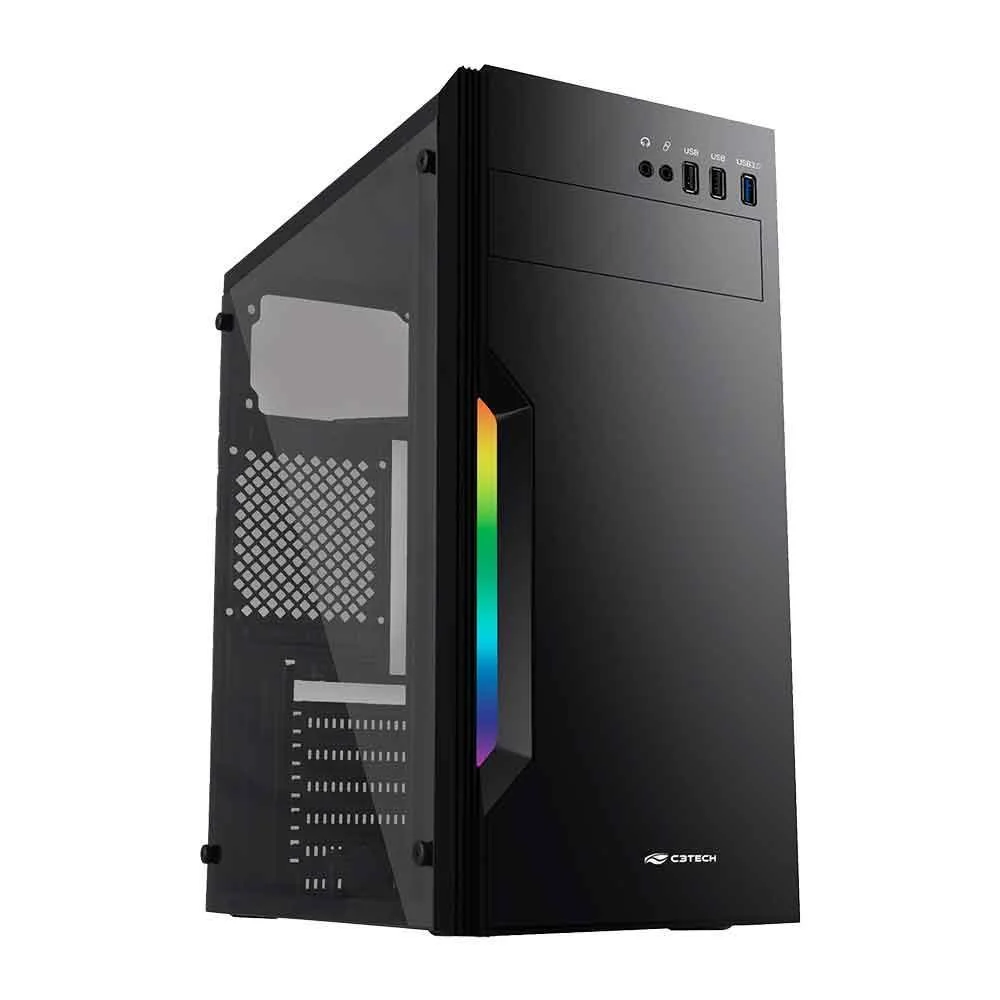 Gabinete Gamer Mt-g210bk S/fonte C3tech Gabinete Gamer Mt-g210bk S/fonte C3tech