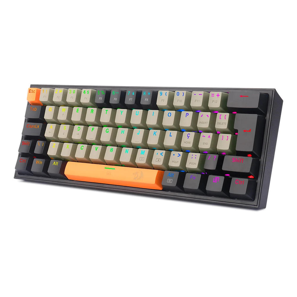 Teclado Mecânico Gamer Redragon Fizz RGB KaBuM