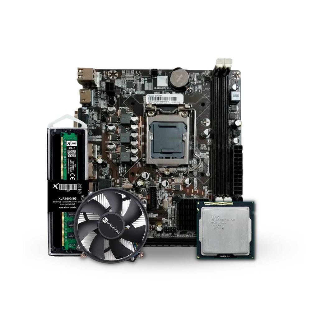 Kit Upgrade 1155 Placa Mae 1155I3 2100DDR3