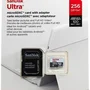 Cartão De Memória Sandisk, Microsd 256GB, Classe 10, Adaptador
