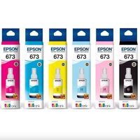 Kit 6 Refil Epson 673 L800, L805, L850, L810, L1800
