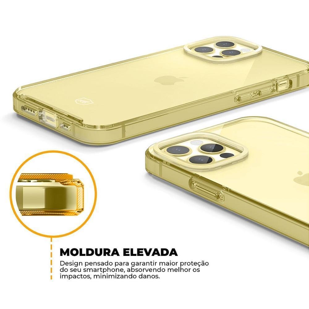Kit Gshield com Capa Clear E Película Coverage 5D Pro, Para Iphone 14 Pro, Preta Kit Gshield com Capa Clear E Película Coverage 5D Pro, Para Iphone 14 Pro, Preta
