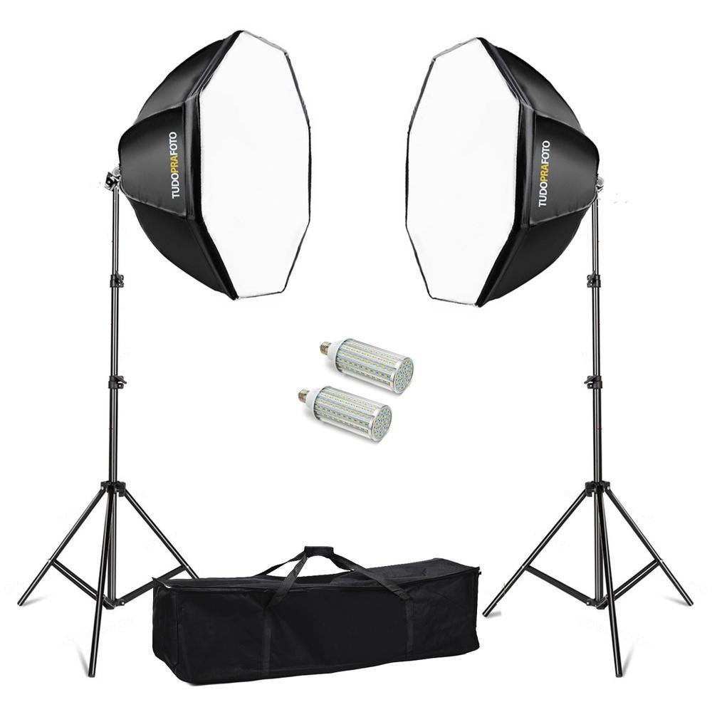 Estúdio Fotográfico Octabox LED Completo KaBuM