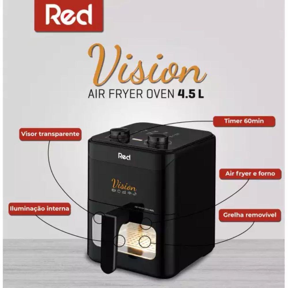Fritadeira Air Fryer Red Mobile Vision Af450