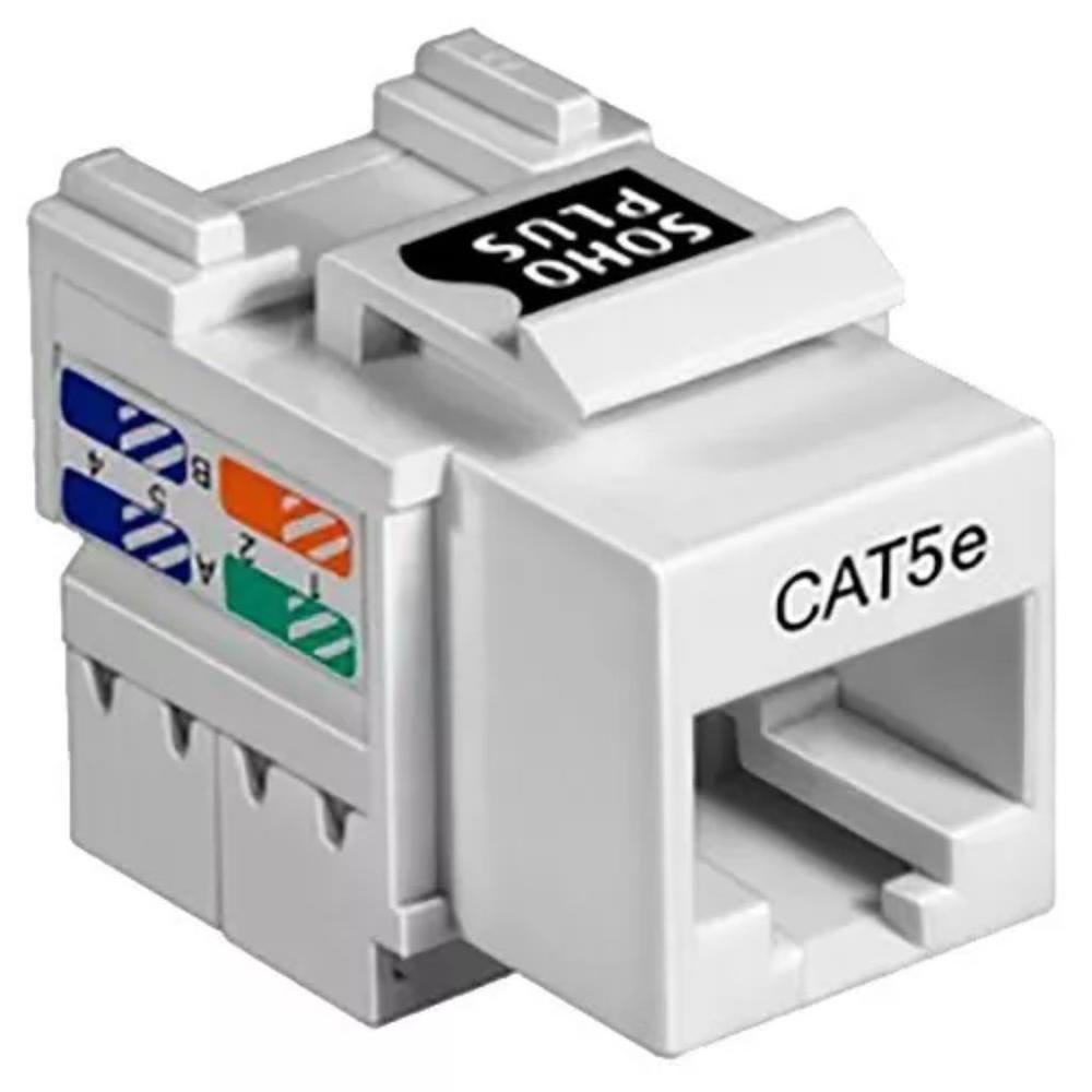 5x Conector Keystone Fêmea Cat5e Rj45 KaBuM