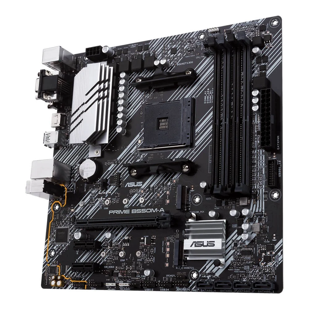 ASUS PRIME B550M-A + DDR4-2666 16GB×2セット Placa Me Asus Prime B550MA AM4 KaBuM