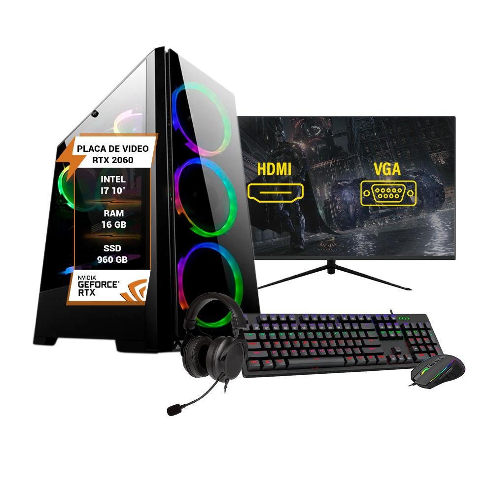 RTX2060 SSD1TB フルHD i7-10 32GB 15 マウス PC Gamer Completo Intel I7 10 KaBuM