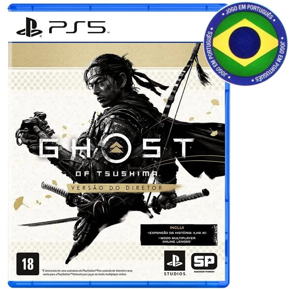 Jogo Sony Ghost Of Tsushima Ps5 Mídia Física