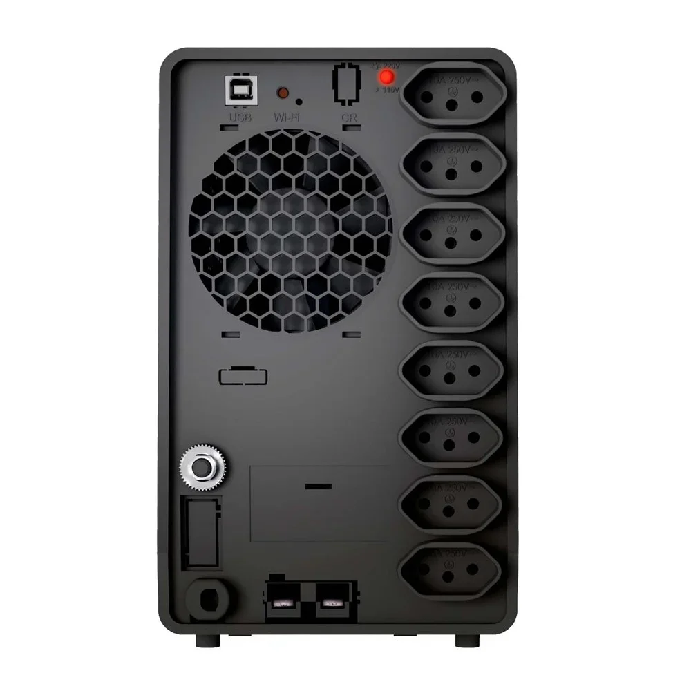 Nobreak Sms Premium 1800va, Entrada Bivolt, Saída 115v/220v, 6/2 Tomadas 10/20a, Wifi.