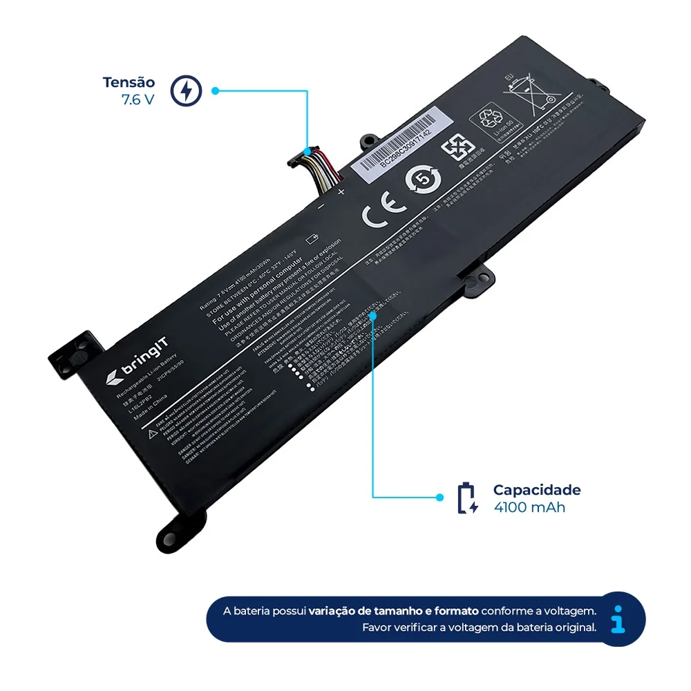 Bateria Para Notebook Lenovo KaBuM