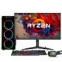 PC Gamer Completo Amd Ryzen 5 5600g, Gráficos Radeon Vega 7, 16gb Ddr4, SSD 256gb, Fonte 500w, Monitor 24" 75hz, 3green Force - 3f-017